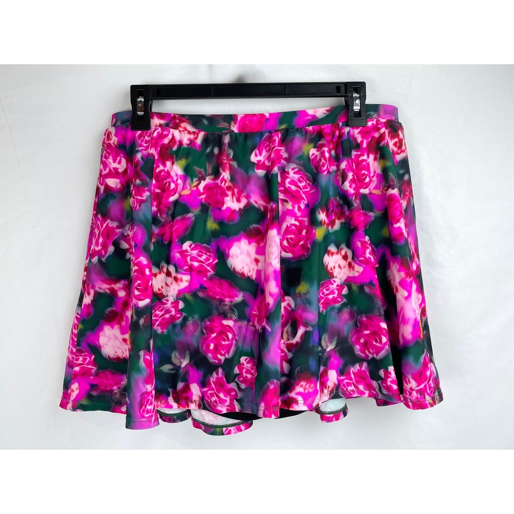 Torrid Size 2X Pink Floral Skort Skirt